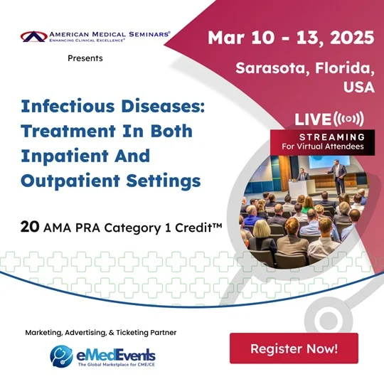 American Medical Seminars Infectious Diseases Treatment In Both Inpatient And Outpatient Settings 2025 (Videos + Audios + Syllabus)