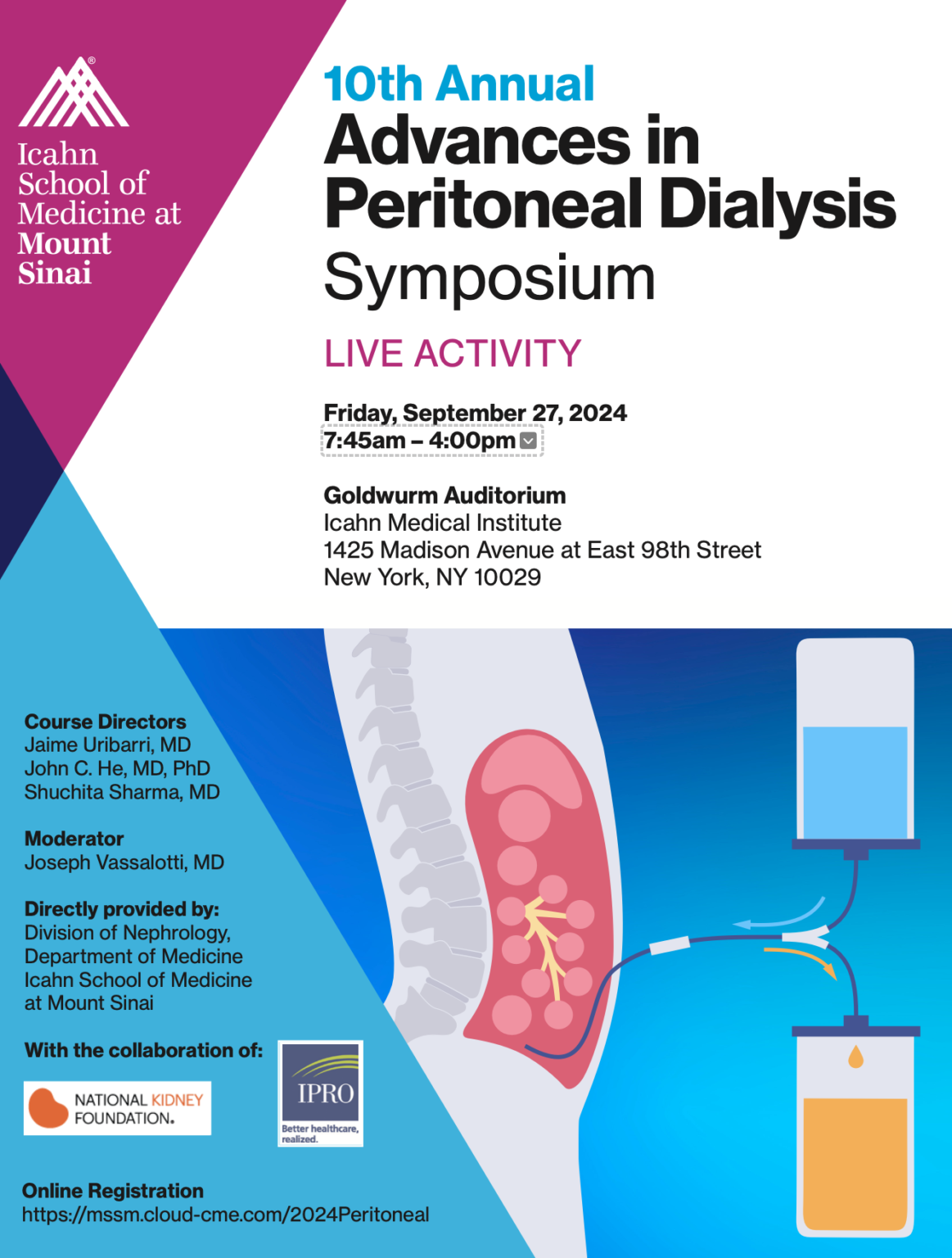 Icahn Advances in Peritoneal Dialysis 2024