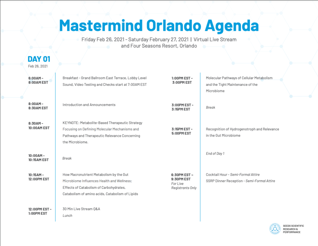 Agenda Day 1
